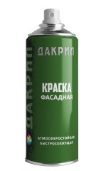 Краска аэрозольная фасадная ЛКМ Торг Дакрил