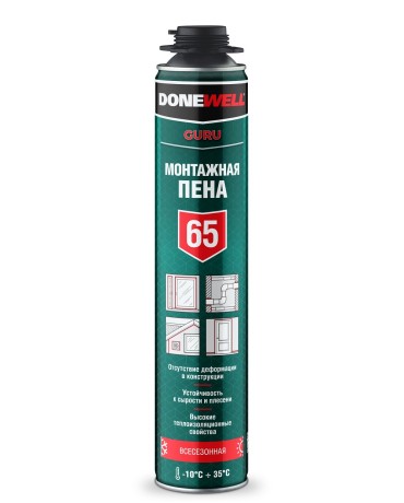 Пена монтажная профессиональная всесезонная Donewell 65