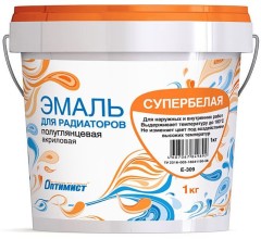 Эмаль акриловая для радиаторов Оптимист E309