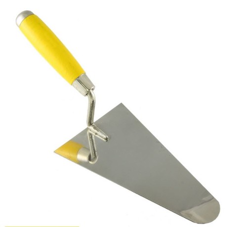 Кельма бетонщика из нержавеющей стали с деревянной ручкой Кедр