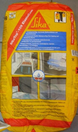 Раствор эластичный для гидроизоляции и выравнивания Sika SikaTop-109 ElastoCem
