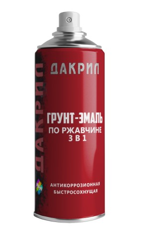 Грунт-эмаль аэрозольная по ржавчине ЛКМ Торг Дакрил 3 в 1