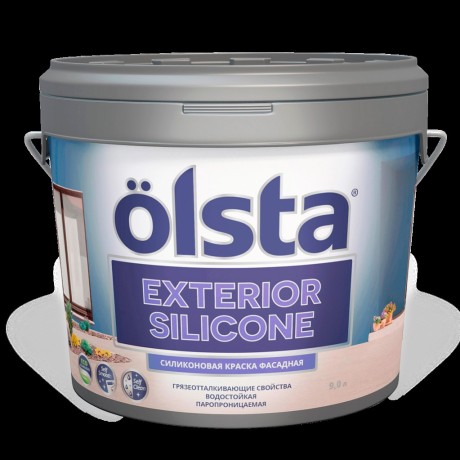 Краска силиконовая фасадная Olsta Exterior Silicone
