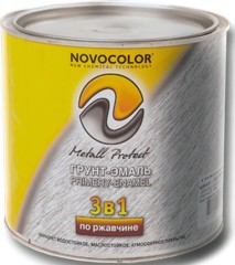 Грунт-эмаль "3 в 1" по ржавчине Новоколор