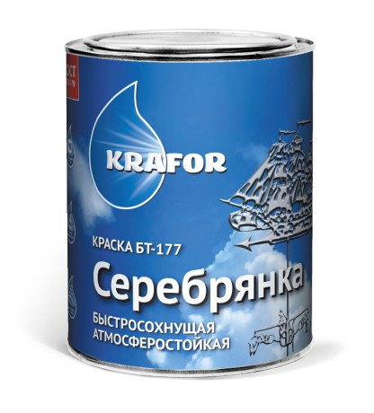 Краска серебрянка Krafor