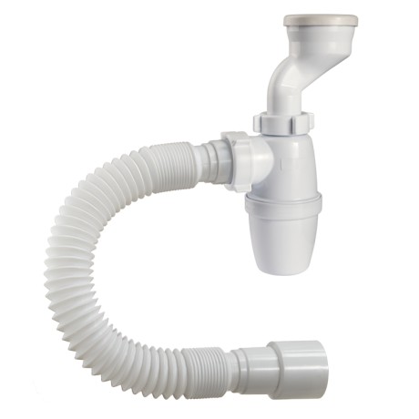 Сифон для писсуара Orio 1 1/4" с манжетой D:40,46 мм и гофротрубой 40 х 40/50 мм