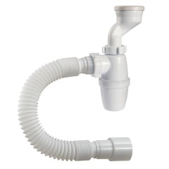 Сифон для писсуара Orio 1 1/4" с манжетой D:40,46 мм и гофротрубой 40 х 40/50 мм