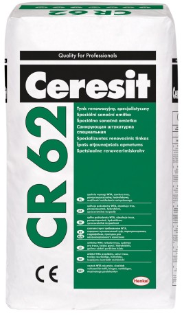 Штукатурка санирующая специальная Ceresit CR 62