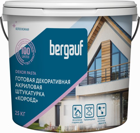 Штукатурка декоративная акриловая Bergauf Dekor Pasta короед