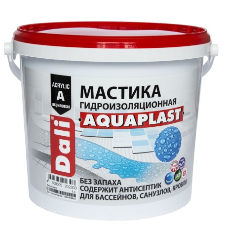 Мастика гидроизоляционная универсальная акриловая Dali "АкваПласт"