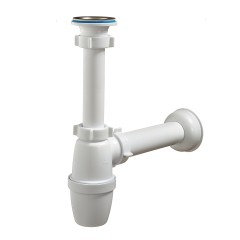 Сифон для умывальника 1 ? х 40 мм c удлиненным патрубком,с прямой трубой 40 х 40 Orio