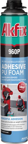 Клей-пена полиуретановый профессиональный Akfix 960P