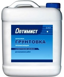 Грунтовка Оптимист G101 для внутренних работ