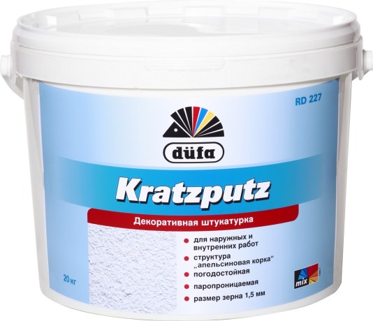 Штукатурка декоративная Dufa Kratzputz RD 227
