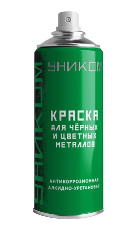 Краска аэрозольная для черных и цветных металлов ЛКМ Торг Уником 2 в 1