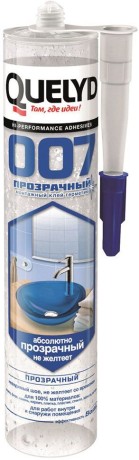 Клей-герметик гибридный кристально прозрачный Bostik Quelyd 007