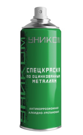 Краска аэрозольная для оцинкованного металла ЛКМ Торг Уником