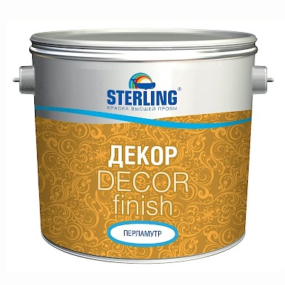 Краска декоративная Sterling Финиш-декор Перламутр ВД-АК-233