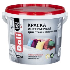 Краска интерьерная для стен и потолков Dali