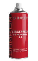 Эмаль аэрозольная по ржавчине ЛКМ Торг Уником 3 в 1