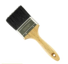 Кисть "Black edition" натуральная щетина с деревянной ручкой Кедр 2,5"