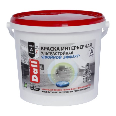 Краска интерьерная Dali Ультрастойкая "Двойной эффект"