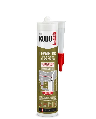 Герметик силиконовый для кровли и водостоков Kudo