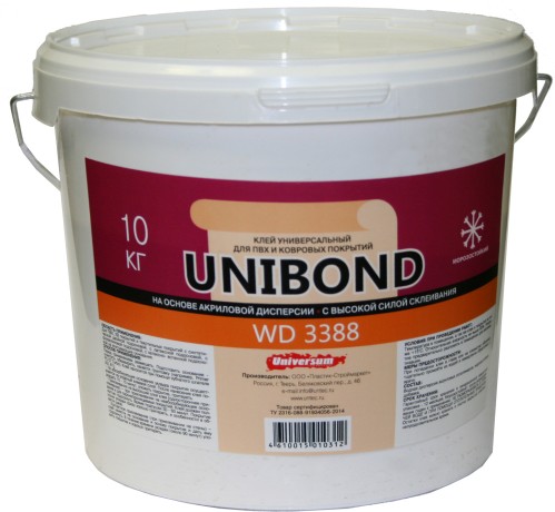 Клей акриловый Universum Unibond WD 3388