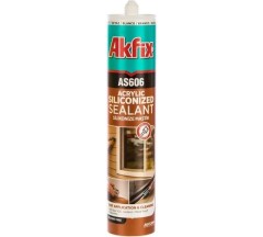 Герметик акриловый силиконизированный универсальный Akfix AS606