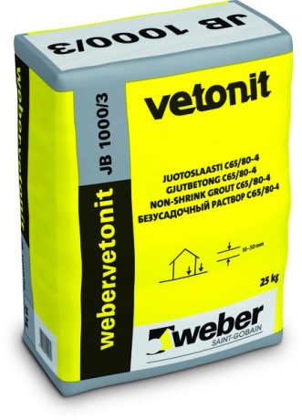 Раствор для подливочных работ Вебер Ветонит JB 1000/3