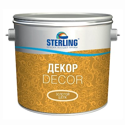 Краска декоративная Sterling Финиш-декор Золотой шелк ВД-АК-234