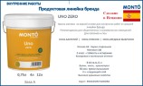 Краска для стен и потолков антибактериальная Monto UNO ZERO