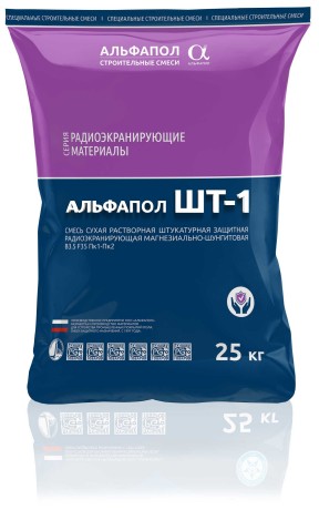 Штукатурка радиоэкранирующая Альфапол ШТ-1