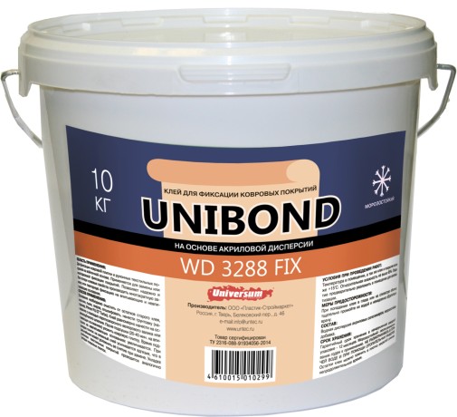 Клей для ковровой плитки Universum Unibond WD 3288 FIX