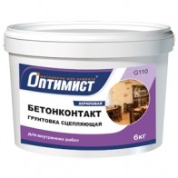 Грунтовка Оптимист G110 бетонконтакт сцепляющая