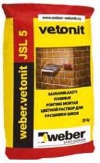 Раствор для расшивки швов Вебер Ветонит JSL 5