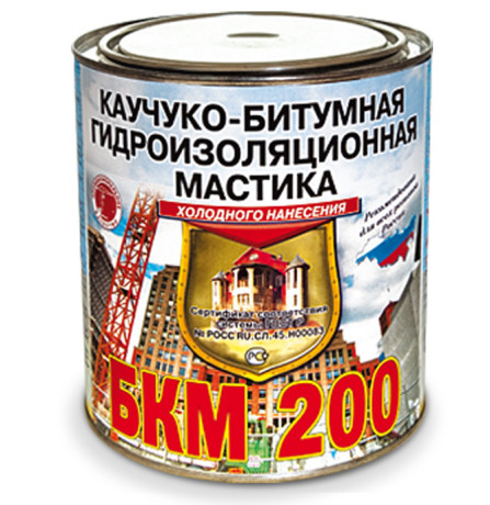 Мастика каучуко-битумная антикоррозионная Рогнеда БКМ-200