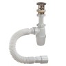 Сифоны для умывальника 1 ? х 40 мм с металлическим выпуском «клик-клак» с гибкой трубой 40 х 40/50 мм Orio