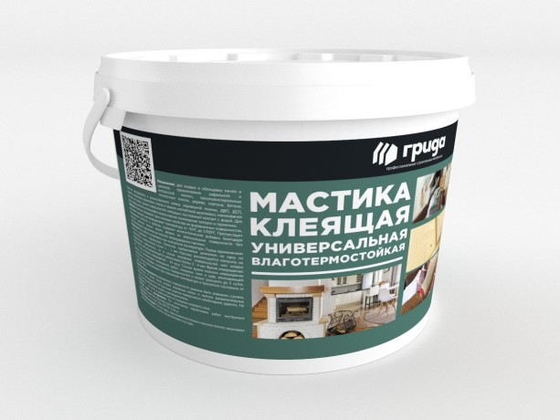 Мастика универсальная влаготермостойкая клеящая Грида