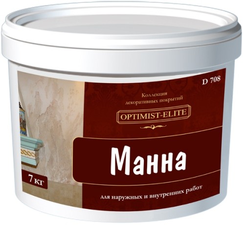 Покрытие декоративное Оптимист Элит D708 "Манна"