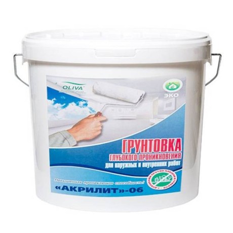 Грунтовка Олива Акрилит-06ГП Глубокопроникающая