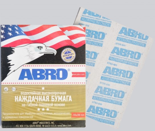Бумага наждачная на гибкой тканевой основе Abro