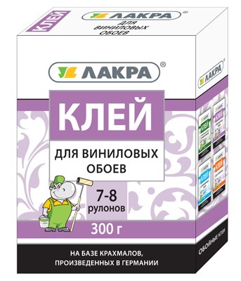 Клей для виниловых обоев Лакра