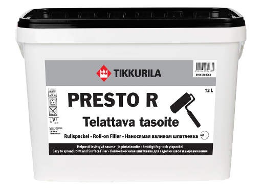 Шпатлевка наносимая валиком Тиккурила Престо Р