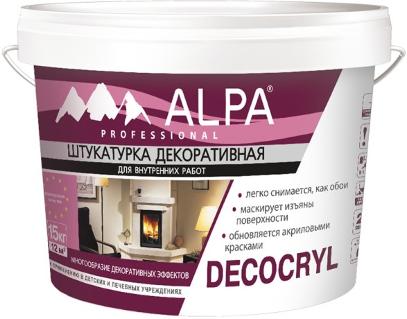 Штукатурка декоративная Alpa Decocryl