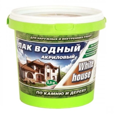 Лак водный по дереву и камню White House