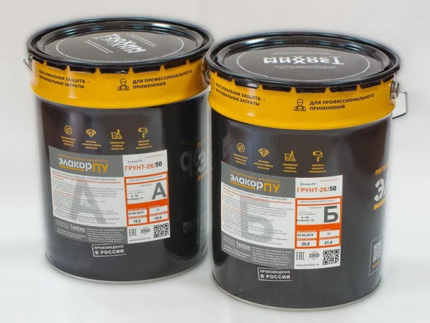 Грунтовка полиуретановая глубокого проникновения Элакор-ПУ Грунт 2К/50