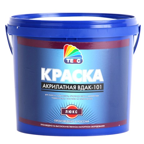 Краска акрилатная Текс ВДАК-101 "Люкс"