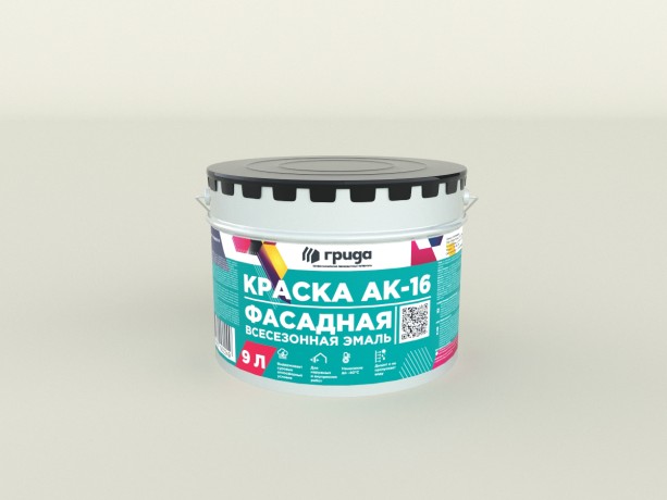 Краска фасадная всесезонная Грида АК-16