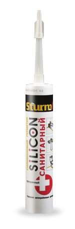 Герметик силиконовый санитарный Sturm